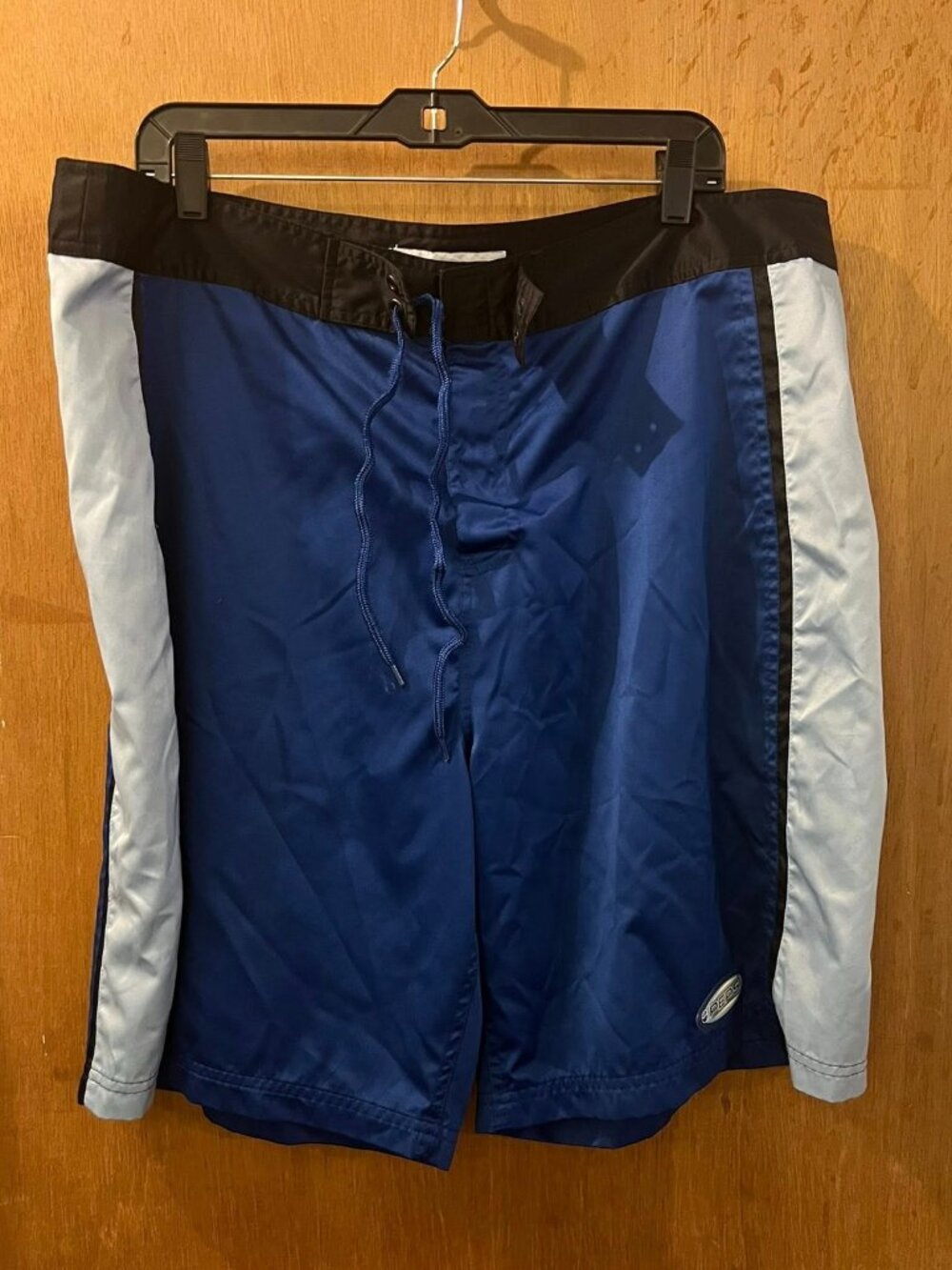 Size XL - Pepsi - Men's Blue and White Swim Trunks